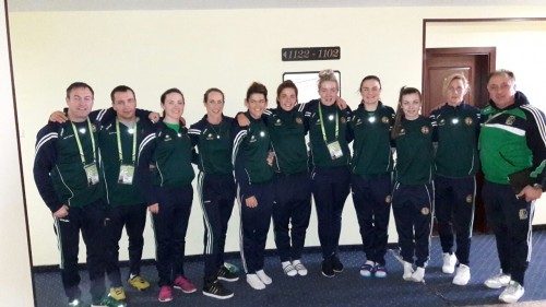 Irish squad in Sofia.